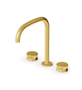 Zucchetti Sablier Bateria umywalkowa 3-otworowa Brushed Gold PVD ZSL5343.XP41