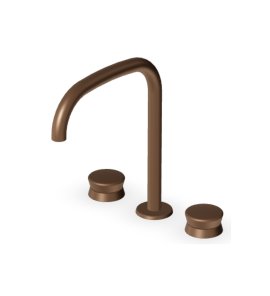 Zucchetti Sablier Bateria umywalkowa 3-otworowa Matt Chocolate PVD ZSL5343.XSP21