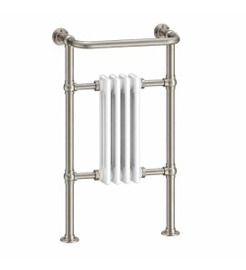 Burlington Trafalgar Grzejnik wodny Brushed Nickel/Biały R2BNKL