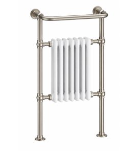 Burlington Trafalgar Grzejnik wodny Brushed Nickel/Biały R1BNKL