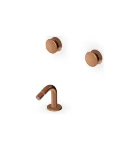 Zucchetti Sablier Bateria bidetowa podtynkowa z wylewką stojącą Brushed Copper PVD ZSL5737.XP91