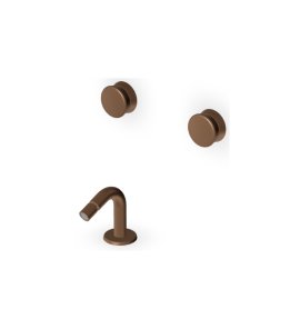 Zucchetti Sablier Bateria bidetowa podtynkowa z wylewką stojącą Matt Chocolate PVD ZSL5737.XSP21