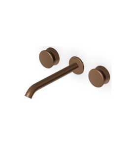 Zucchetti Sablier Bateria umywalkowa podtynkowa 3-otworowa - element zewnętrzny Matt Chocolate PVD ZSL5780.XSP21