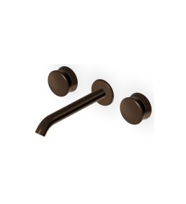 Zucchetti Sablier Bateria umywalkowa podtynkowa 200 mm 3-otworowa -  element zewnętrzny Brushed Chocolate PVD ZSL5781.XP21