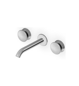 Zucchetti Sablier Bateria umywalkowa podtynkowa 175 mm 3-otworowa - element zewnętrzny Brushed Stainless Steel ZSL5782.X