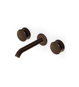Zucchetti Sablier Bateria umywalkowa podtynkowa 175 mm 3-otworowa - element zewnętrzny Brushed Chocolate PVD ZSL5782.XP21