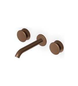 Zucchetti Sablier Bateria umywalkowa podtynkowa 175 mm 3-otworowa - element zewnętrzny Matt Chocolate PVD ZSL5782.XSP21
