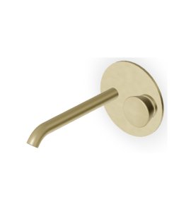 Zucchetti Sablier Bateria umywalkowa podtynkowa 225 mm - element zewnętrzny Brushed British Gold PVD ZSL735.XP31