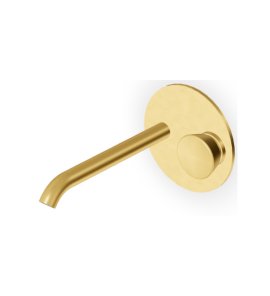 Zucchetti Sablier Bateria umywalkowa podtynkowa 225 mm - element zewnętrzny Brushed Gold PVD ZSL735.XP41