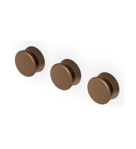 Zucchetti Sablier Bateria wannowo-natryskowa 3-otworowa podtynkowa - element zewnętrzny Matt Chocolate PVD ZSL5695.XSP21