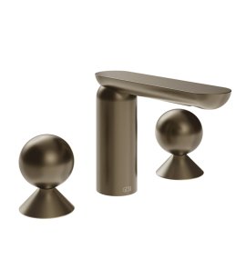 Gessi Perle Bateria umywalkowa 3-otworowa bez korka coffee bronze brushed pvd/metal/metal 74005.761