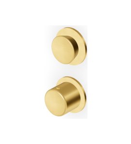 Zucchetti Sablier Bateria termostatyczna natryskowa podtynkowa - element zewnętrzny Brushed Gold PVD ZSL801.XP41