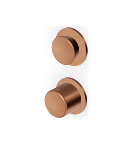 Zucchetti Sablier Bateria termostatyczna natryskowa podtynkowa - element zewnętrzny Brushed Copper PVD ZSL801.XP91