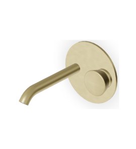 Zucchetti Sablier Bateria umywalkowa podtynkowa 175 mm - element zewnętrzny Brushed British Gold PVD ZSL739.XP31