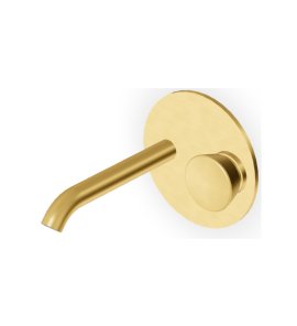 Zucchetti Sablier Bateria umywalkowa podtynkowa 175 mm - element zewnętrzny Brushed Gold PVD ZSL739.XP41