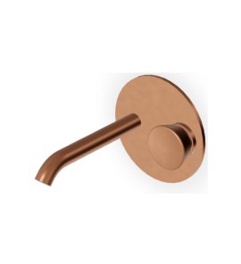 Zucchetti Sablier Bateria umywalkowa podtynkowa 175 mm - element zewnętrzny Brushed Copper PVD ZSL739.XP91