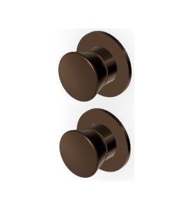 Zucchetti Sablier Bateria wannowo-natryskowa podtynkowa 2-drożna - element zewnętrzny Brushed Chocolate PVD ZSL778.XP21