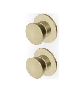 Zucchetti Sablier Bateria wannowo-natryskowa podtynkowa 2-drożna - element zewnętrzny Brushed British Gold PVD ZSL778.XP31