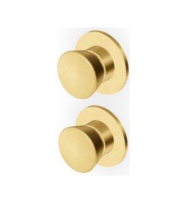 Zucchetti Sablier Bateria wannowo-natryskowa podtynkowa 2-drożna - element zewnętrzny Brushed Gold PVD ZSL778.XP41
