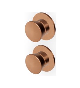 Zucchetti Sablier Bateria wannowo-natryskowa podtynkowa 2-drożna - element zewnętrzny Brushed Copper PVD ZSL778.XP91