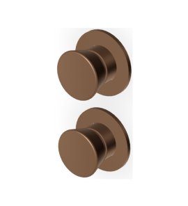 Zucchetti Sablier Bateria wannowo-natryskowa podtynkowa 2-drożna - element zewnętrzny Matt Chocolate PVD ZSL778.XSP21