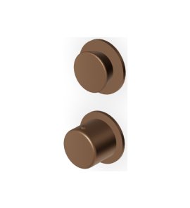 Zucchetti Sablier Bateria termostatyczna natryskowa podtynkowa - element zewnętrzny Matt Chocolate PVD ZSL801.XSP21