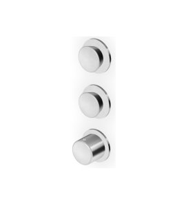 Zucchetti Sablier Bateria termostatyczna natryskowa podtynkowa - element zewnętrzny Brushed Stainless Steel ZSL802.X