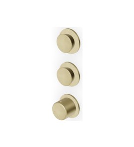Zucchetti Sablier Bateria termostatyczna natryskowa podtynkowa - element zewnętrzny Brushed British Gold PVD ZSL802.XP31