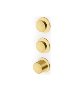Zucchetti Sablier Bateria termostatyczna natryskowa podtynkowa - element zewnętrzny Brushed Gold PVD ZSL802.XP41