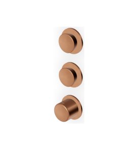 Zucchetti Sablier Bateria termostatyczna natryskowa podtynkowa - element zewnętrzny Brushed Copper PVD ZSL802.XP91