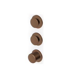 Zucchetti Sablier Bateria termostatyczna natryskowa podtynkowa - element zewnętrzny Matt Chocolate PVD ZSL802.XSP21