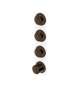 Zucchetti Sablier Bateria termostatyczna natryskowa podtynkowa 3-drożna - element zewnętrzny Brushed Chocolate PVD ZSL803.XP21