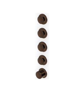 Zucchetti Sablier Bateria termostatyczna natryskowa podtynkowa 4-drożna - element zewnętrzny Brushed Chocolate PVD ZSL804.XP21