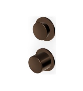 Zucchetti Sablier Bateria termostatyczna natryskowa podtynkowa 2-drożna - element zewnętrzny Brushed Chocolate PVD ZSL806.XP21