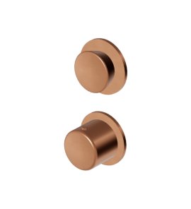Zucchetti Sablier Bateria termostatyczna natryskowa podtynkowa 2-drożna - element zewnętrzny Brushed Copper PVD ZSL806.XP91