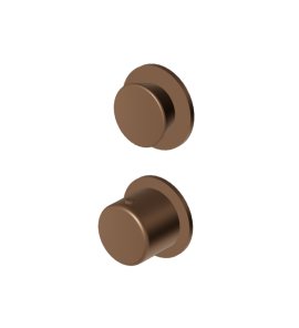 Zucchetti Sablier Bateria termostatyczna natryskowa podtynkowa 2-drożna - element zewnętrzny Matt Chocolate PVD ZSL806.XSP21