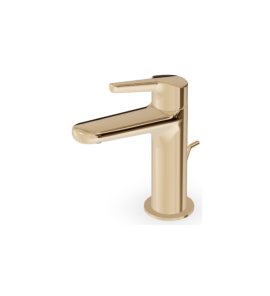 Zucchetti Medameda Bateria umywalkowa jednootworowa z korkiem automatycznym British Gold PVD ZMM710.P30