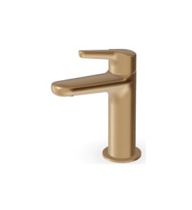 Zucchetti Medameda Bateria umywalkowa jednootworowa bez korka Brushed British Gold PVD ZMM713.P31