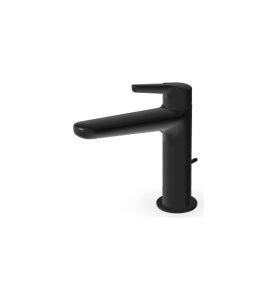 Zucchetti Medameda Bateria umywalkowa jednootworowa z korkiem automatycznym Brushed Total Black PVD ZMM711.P81