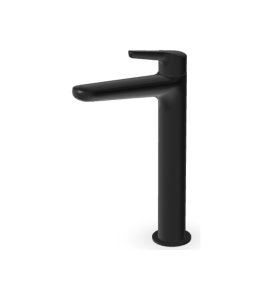 Zucchetti Medameda Bateria umywalkowa jednootworowa wysoka bez korka Brushed Total Black PVD ZMM715.P81