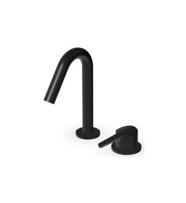 Zucchetti Medameda Bateria umywalkowa 2-otworowa Brushed Total Black PVD ZMM419.P81