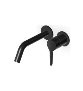 Zucchetti Medameda Bateria umywalkowa podtynkowa 2-otworowa 175 mm - element zewnętrzny Brushed Total Black PVD ZMM679.P81