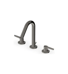 Zucchetti Medameda Bateria umywalkowa 3-otworowa z korkiem automatycznym Metal Black ZMM5503.C50