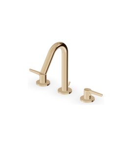 Zucchetti Medameda Bateria umywalkowa 3-otworowa z korkiem automatycznym British Gold PVD ZMM5503.P30