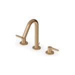 Zucchetti Medameda Bateria umywalkowa 3-otworowa z korkiem automatycznym Brushed British Gold PVD ZMM5503.P31