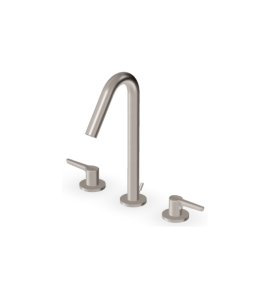Zucchetti Medameda Bateria umywalkowa 3-otworowa z korkiem automatycznym Brushed Nickiel ZMM5506.C3