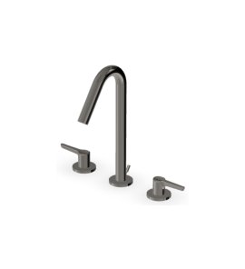 Zucchetti Medameda Bateria umywalkowa 3-otworowa z korkiem automatycznym Metal Black ZMM5506.C50