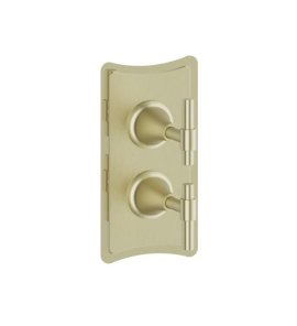 Burlington Strand Bateria prysznicowa podtynkowa termostatyczna brushed brass SN1500RF
