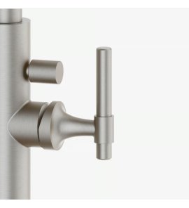Burlington Strand Uchwyt do baterii wannowo-prysznicowej wolnostojącej brushed nickel SN416HANDLEL