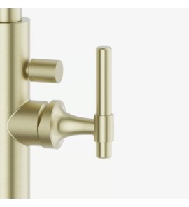 Burlington Strand Uchwyt do baterii wannowo-prysznicowej wolnostojącej brushed brass SN416HANDLEF